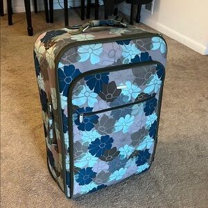 Embark for Target Floral Patterned Large Travel Suitcase